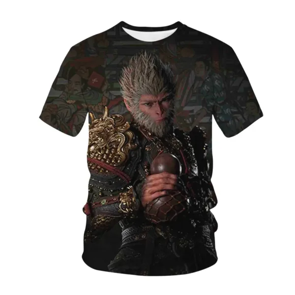 Chinese Myth Wukong Graphic Printed Tees