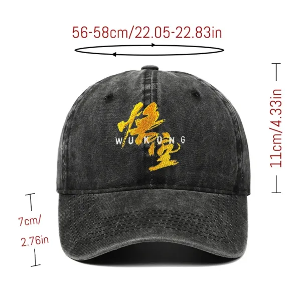 Cappellino da baseball in stile Wukong di Black Myth