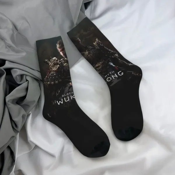 Black Myth Wukong Black Crew Socks