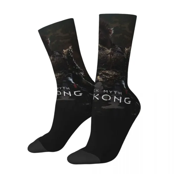 Black Myth Wukong Black Crew Socks