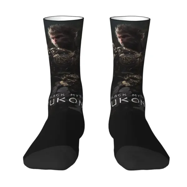 Black Myth Wukong Black Crew Socks