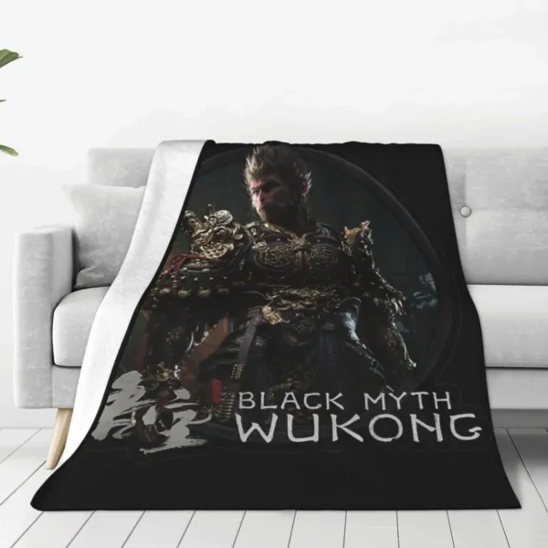 Black Myth Wukong Super Soft Flannel Throw Blanket