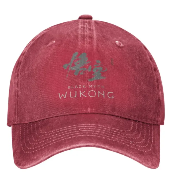 Black Myth Wukong Vintage Denim Cap