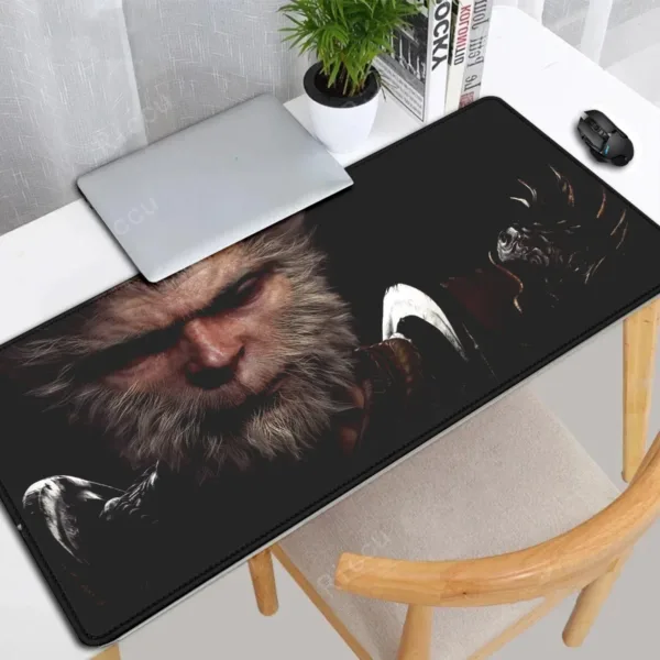 Mousepad de mesa WuKong do mito preto