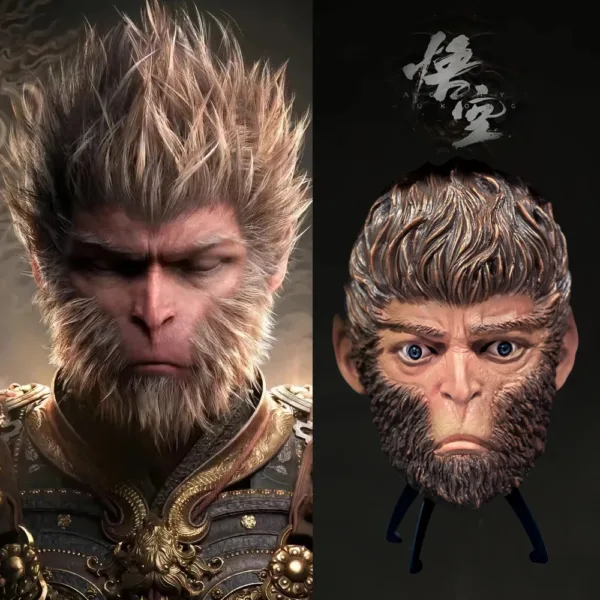 Maschera del re scimmia Wukong del mito nero