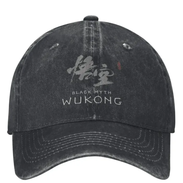 Black Myth Wukong Vintage Denim Cap