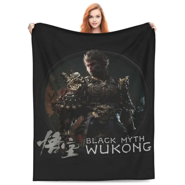 Black Myth Wukong Super Soft Flannel Throw Blanket