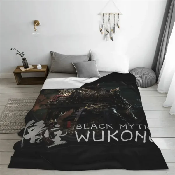 Black Myth Wukong Super Soft Flannel Throw Blanket