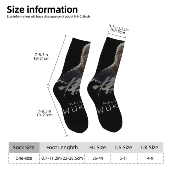 Black Myth Wukong Black Socks - Monkey King