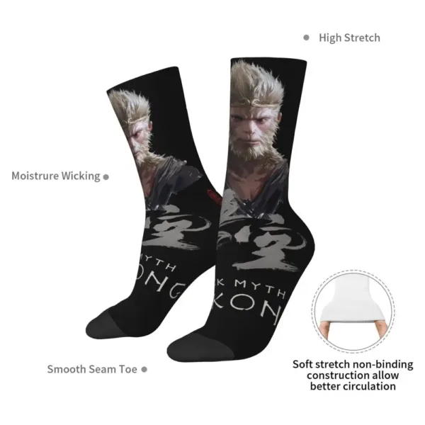 Black Myth Wukong Black Socks - Monkey King